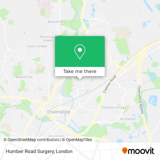 Humber Road Surgery map
