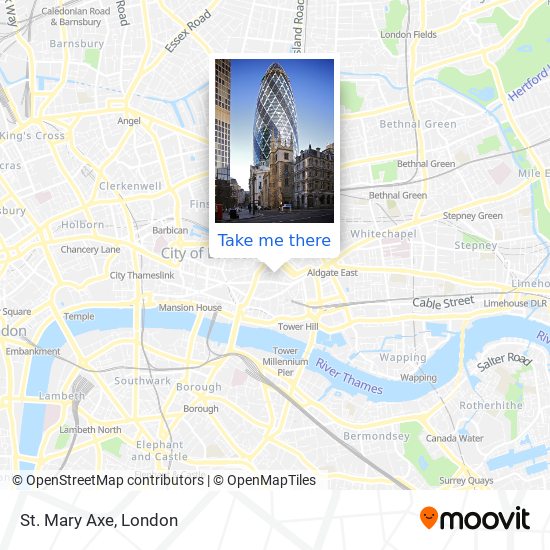 St. Mary Axe map