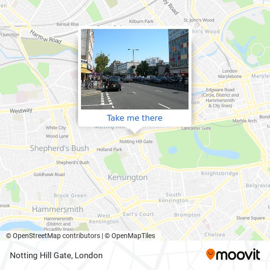 Notting Hill Gate map