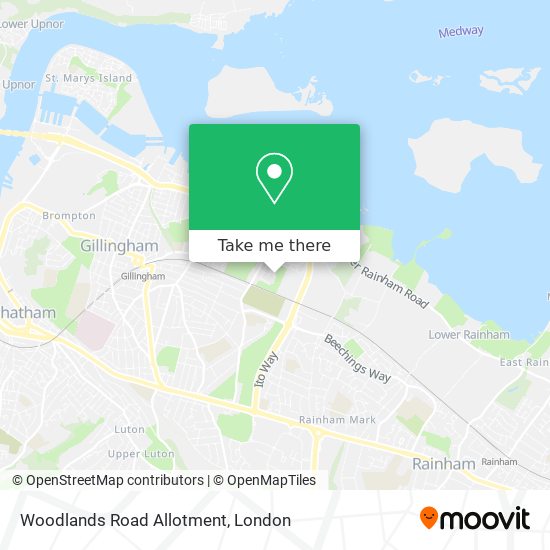 Woodlands Road Allotment map