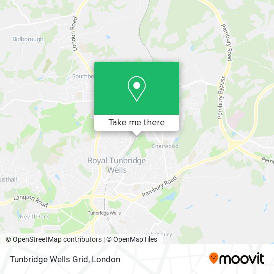 Tunbridge Wells Grid map
