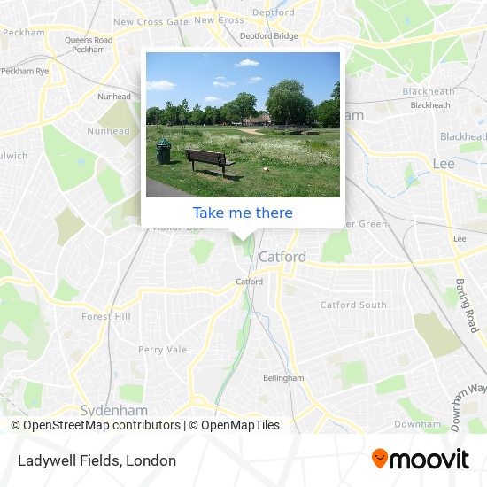 Ladywell Fields map