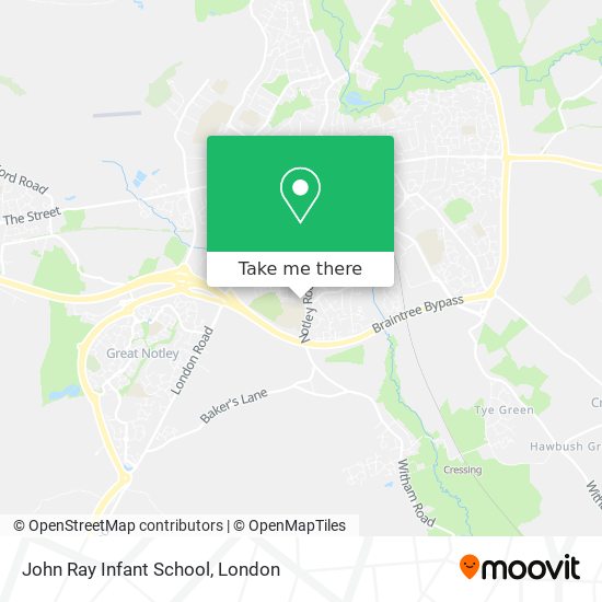 John Ray Infant School map