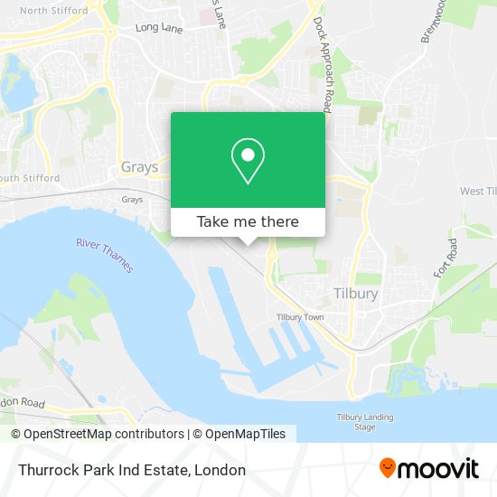 Thurrock Park Ind Estate map