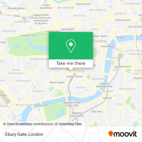 Ebury Gate map