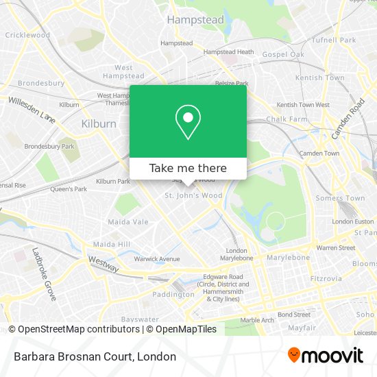 Barbara Brosnan Court map