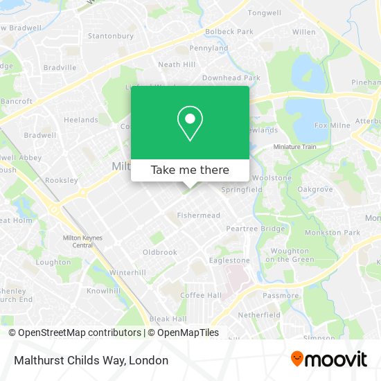 Malthurst Childs Way map