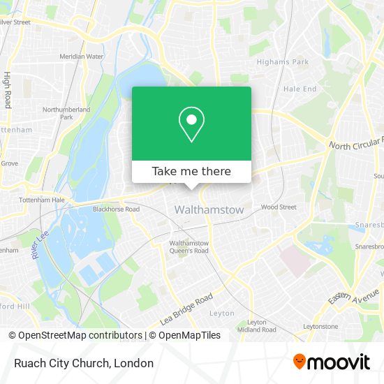 Ruach City Church map