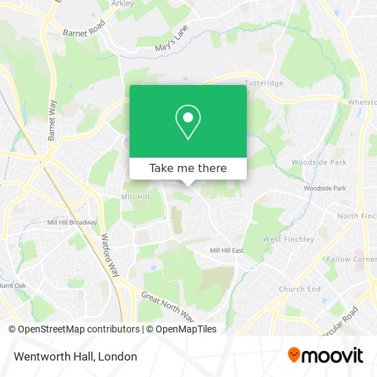 Wentworth Hall map