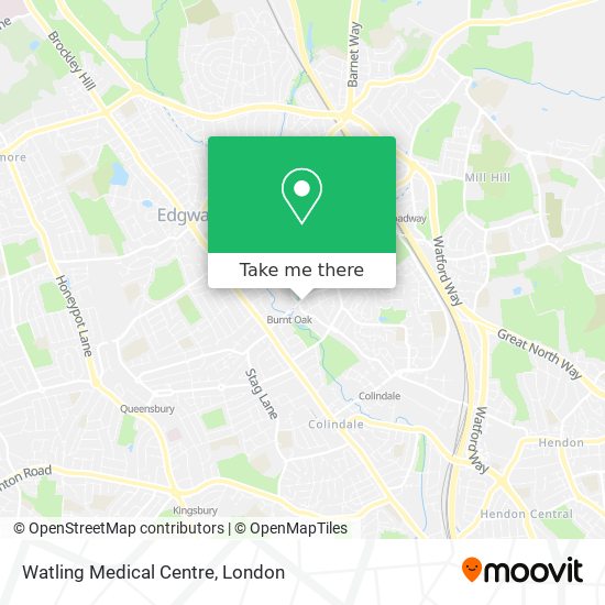 Watling Medical Centre map