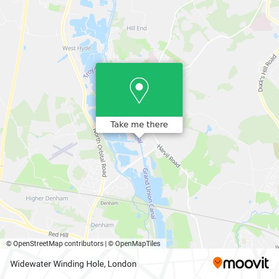 Widewater Winding Hole map
