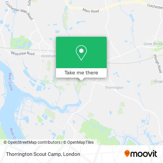 Thorrington Scout Camp map