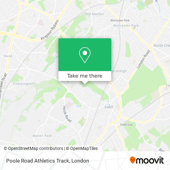 Poole Road Athletics Track map