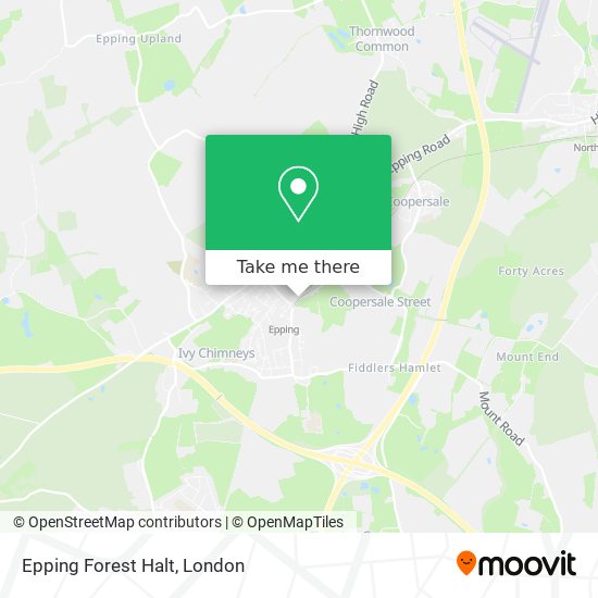 Epping Forest Halt map