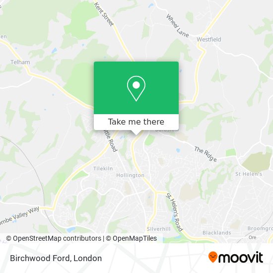 Birchwood Ford map