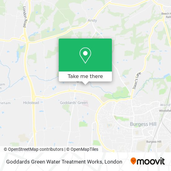 Goddards Green Water Treatment Works map
