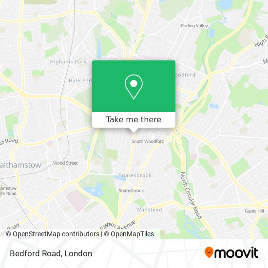 Bedford Road map