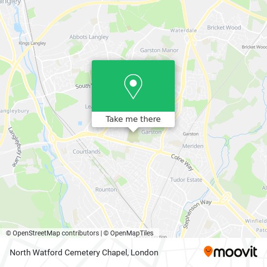 North Watford Cemetery Chapel map