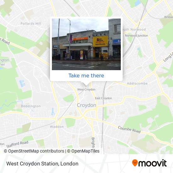 West Croydon Station map