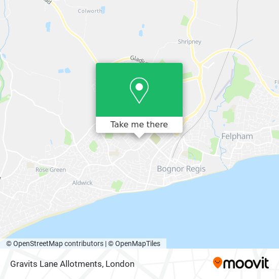 Gravits Lane Allotments map