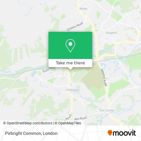 Pirbright Common map