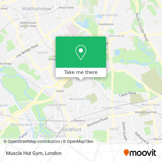 Muscle Hut Gym map