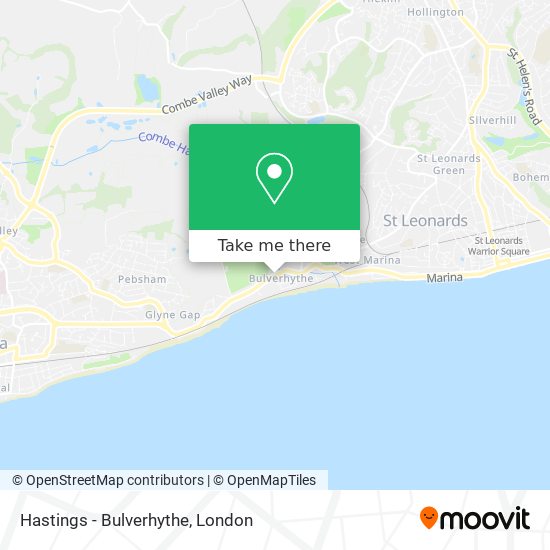 Hastings - Bulverhythe map