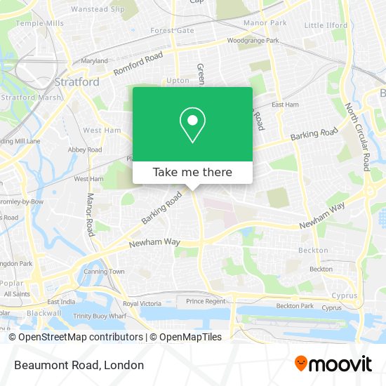 Beaumont Road map