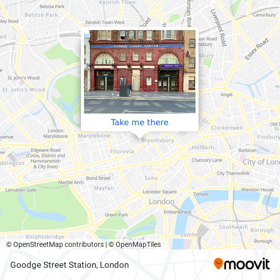 Goodge Street Station map