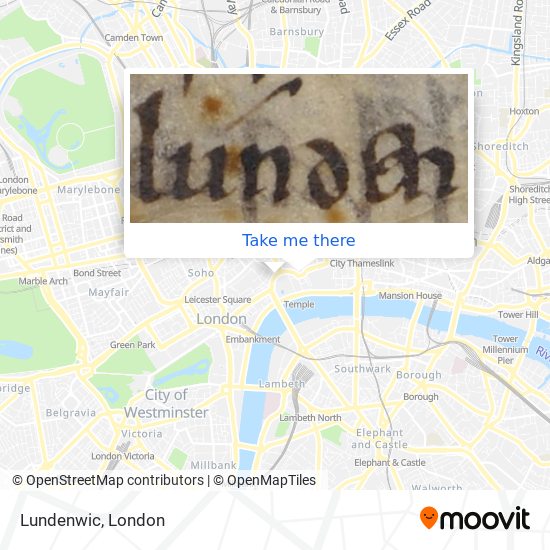 Lundenwic map