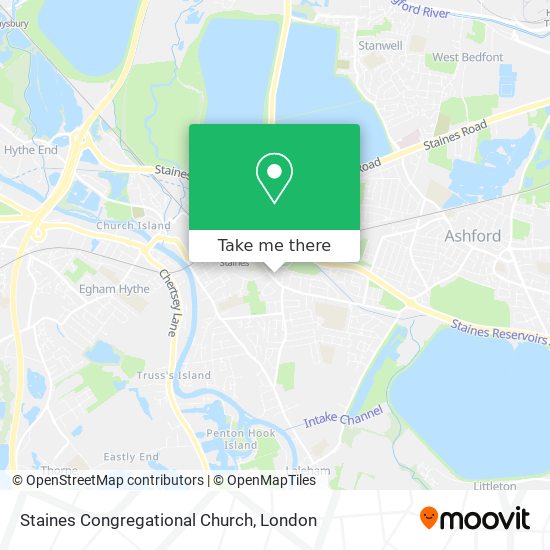 Staines Congregational Church map