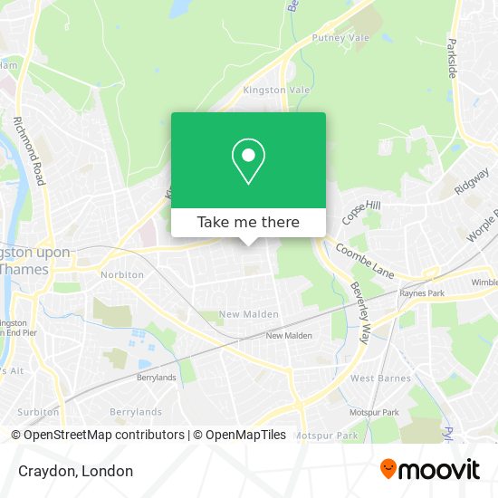 Craydon map