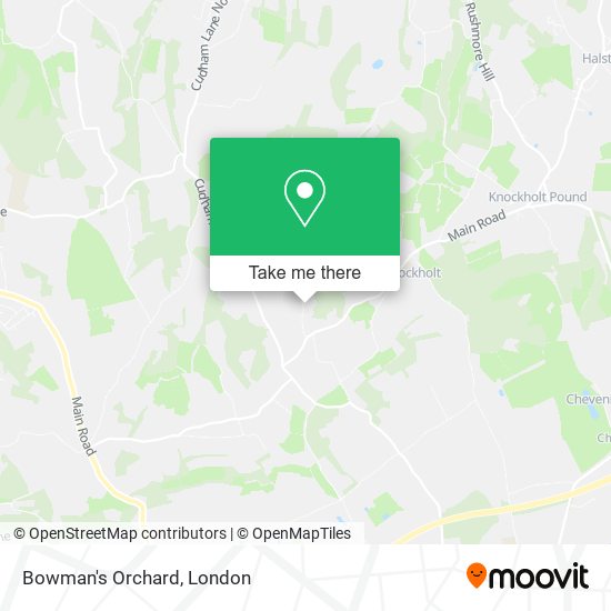 Bowman's Orchard map