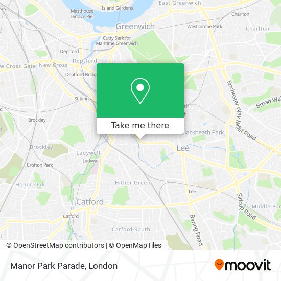 Manor Park Parade map