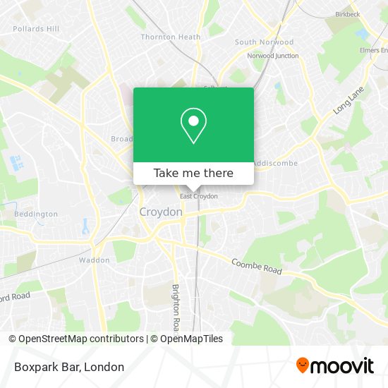 Boxpark Bar map