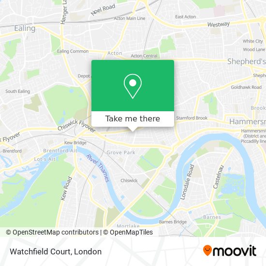 Watchfield Court map