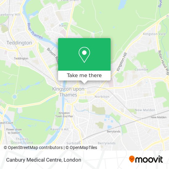 Canbury Medical Centre map