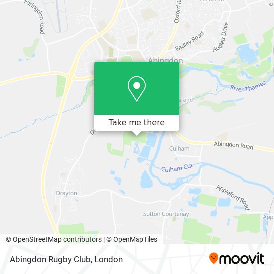 Abingdon Rugby Club map