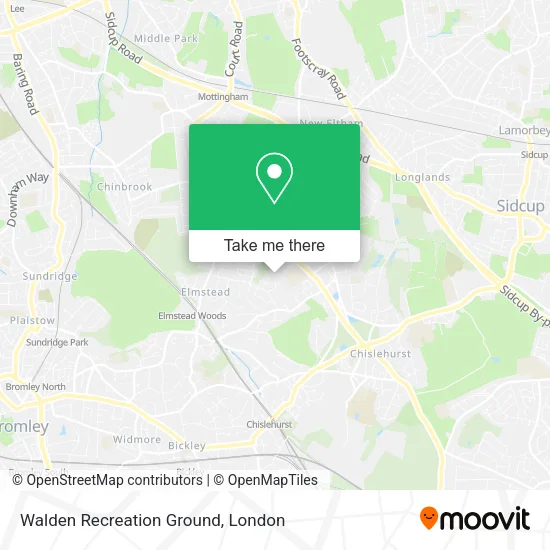 Walden Recreation Ground map
