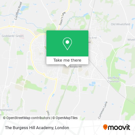 The Burgess Hill Academy map