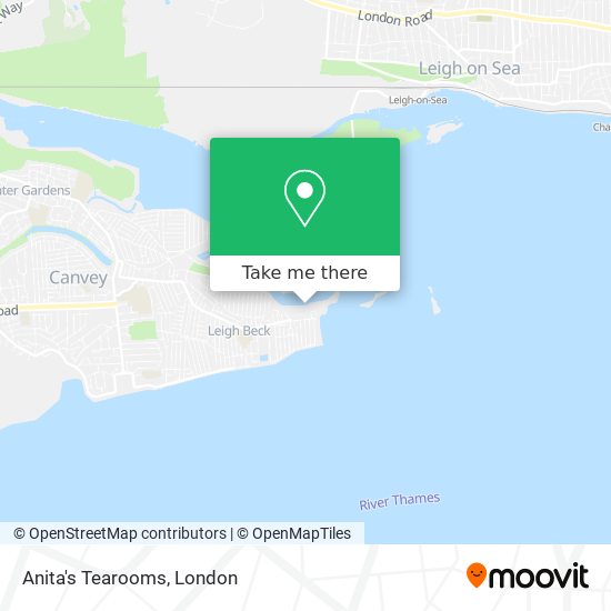Anita's Tearooms map