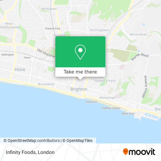Infinity Foods map