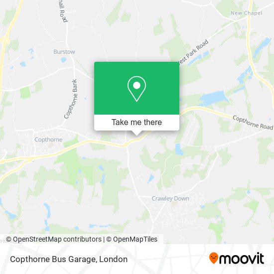 Copthorne Bus Garage map