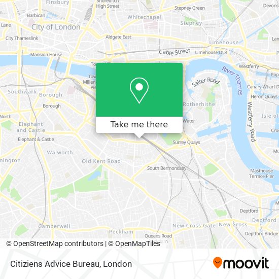 Citiziens Advice Bureau map