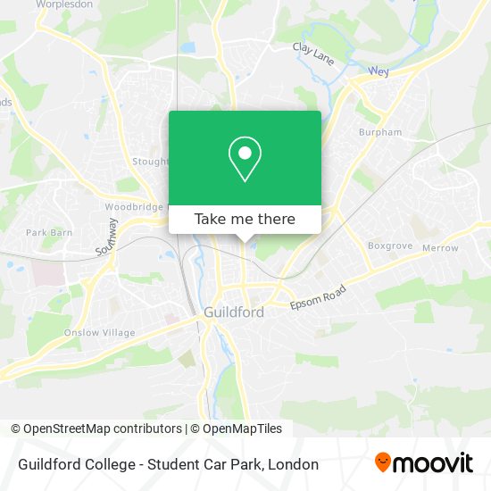 Guildford College - Student Car Park map
