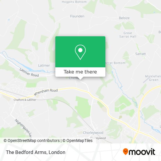The Bedford Arms map