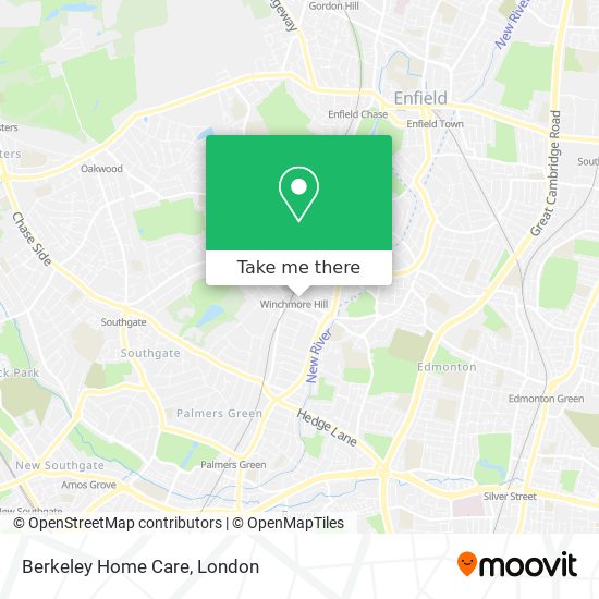 Berkeley Home Care map