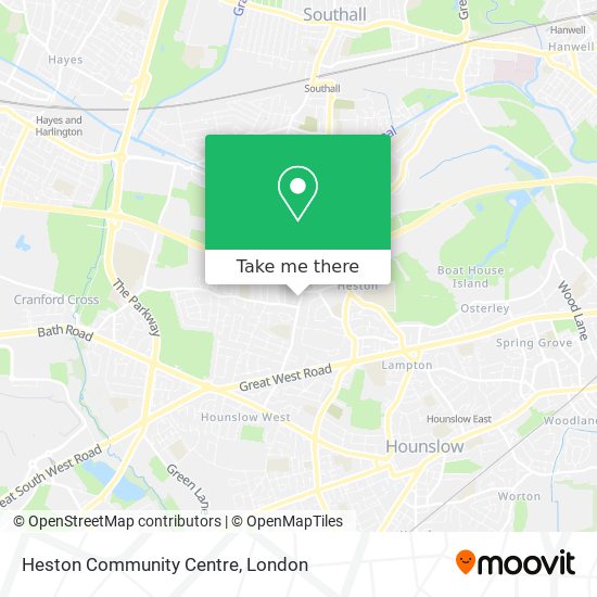 Heston Community Centre map