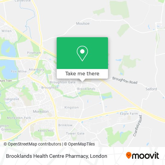 Brooklands Health Centre Pharmacy map