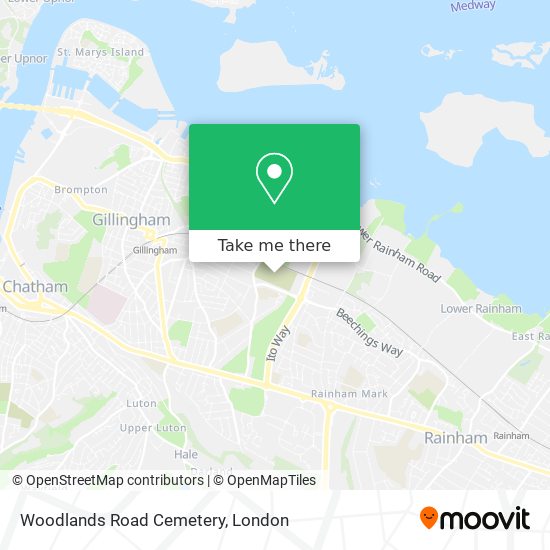 Woodlands Road Cemetery map